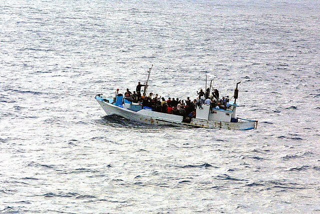 Refugees on a Boat